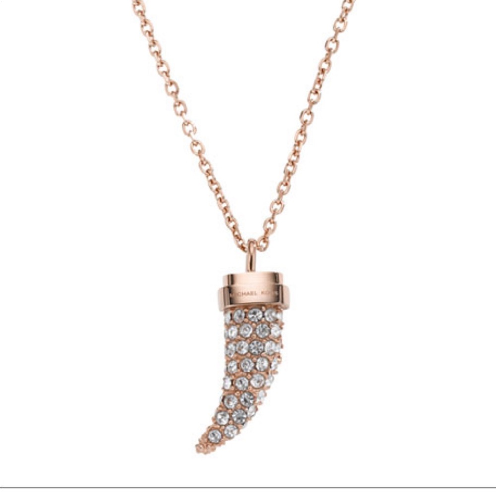 Michael Kors Pave Horn Pendant